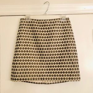 Adorable Loft Skirt with Gold Zipper, Size 6